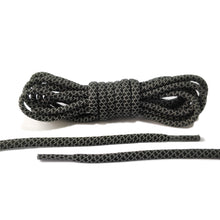Black Reflective Rope Laces