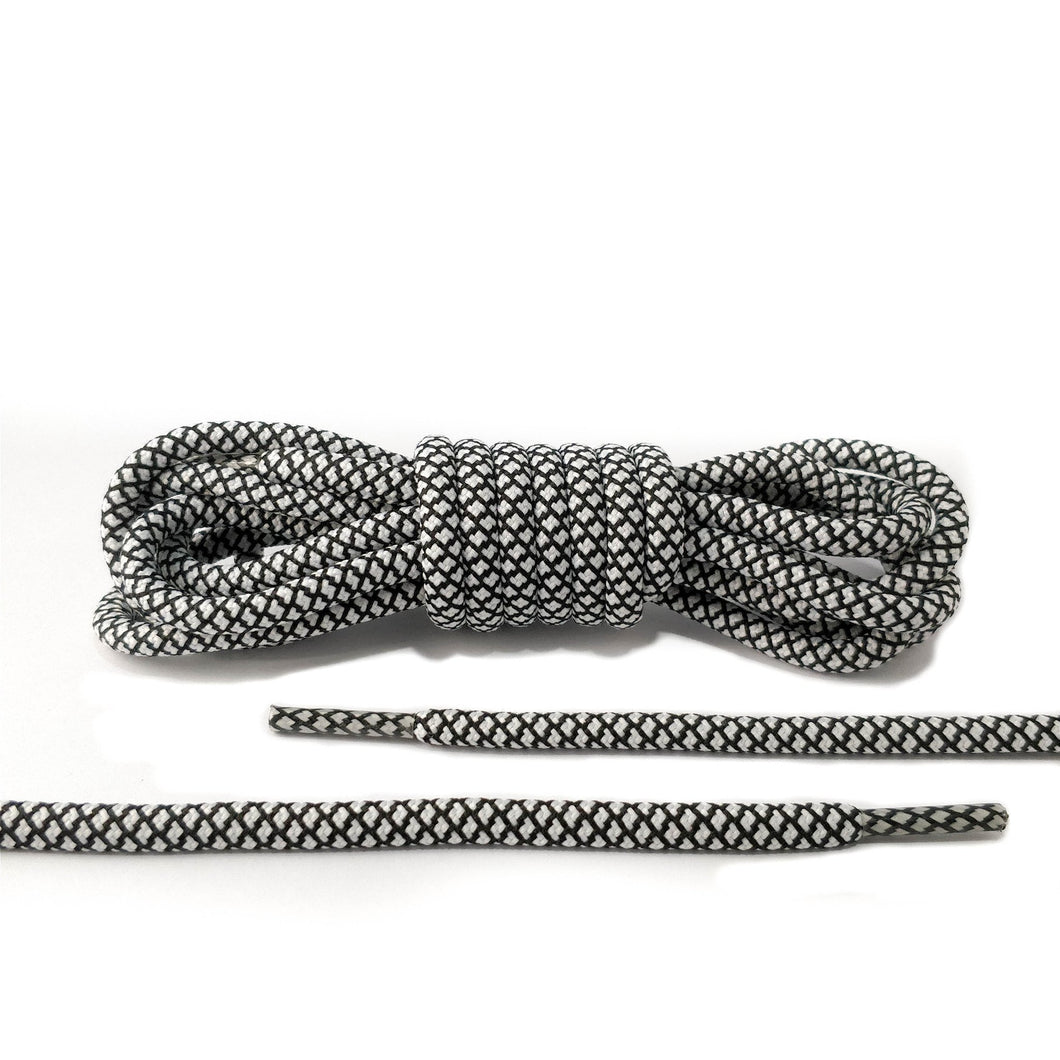 Black and White Rope Laces