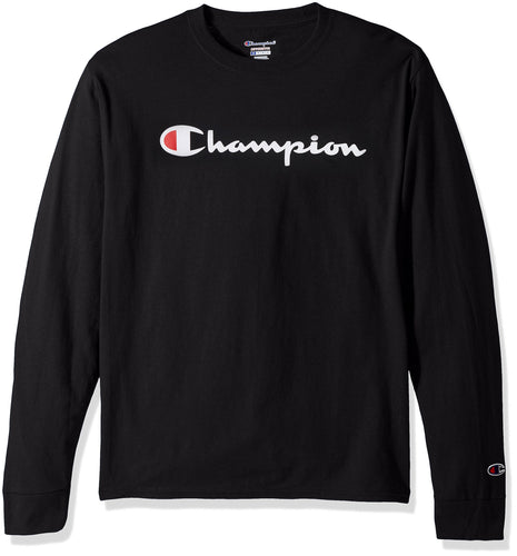 Champion Patriotic Script Print Long Sleeves (Black)