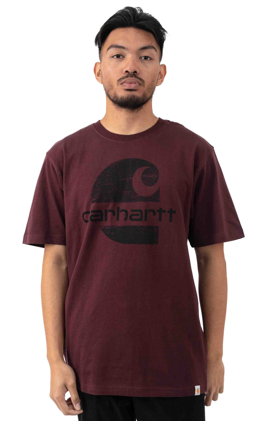 Carhartt Heavyweight Logo Graphic T-Shirt (Port)(104387)(Oversized fit)