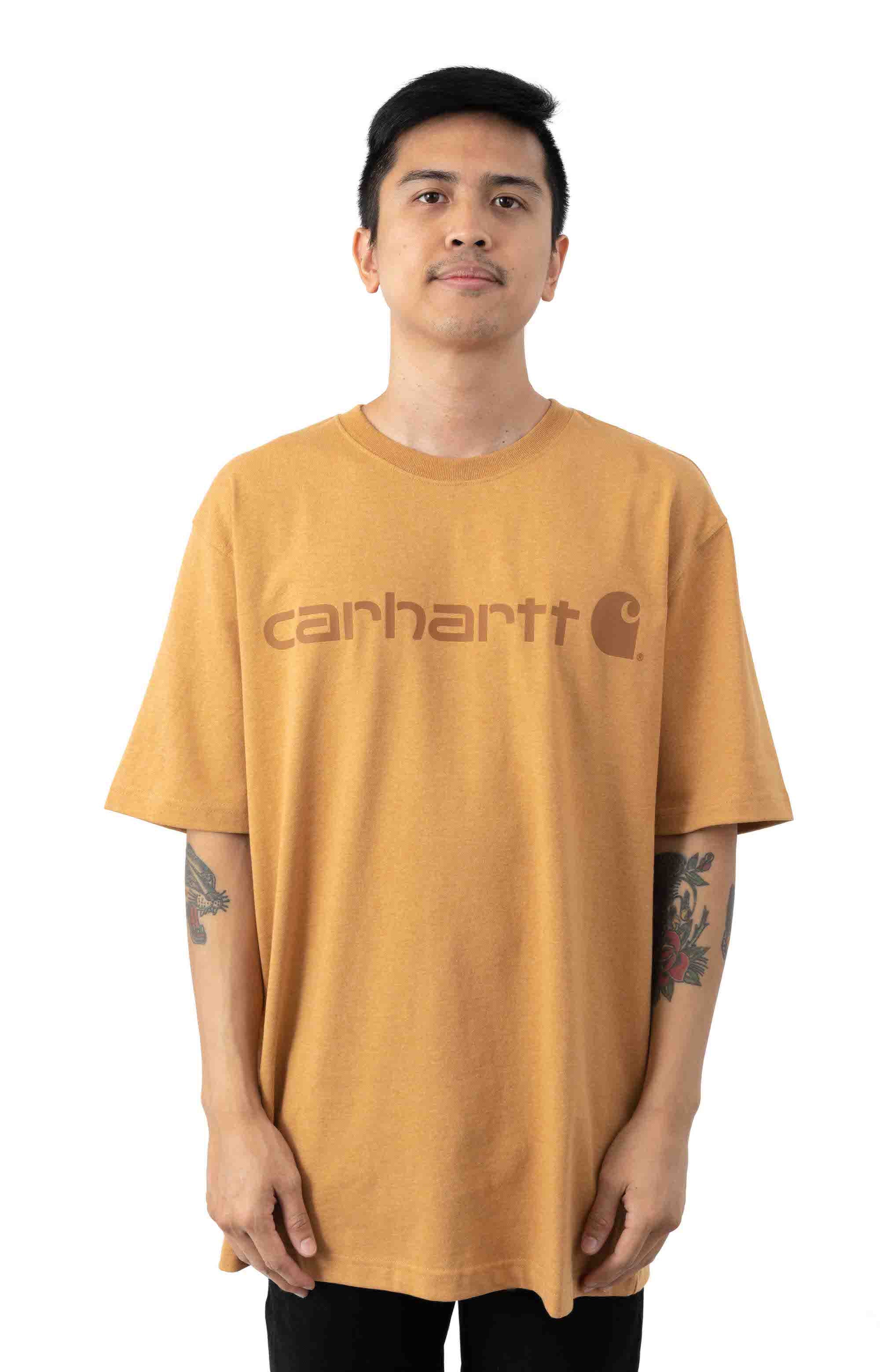 Carhartt K195 Signature Logo T-Shirt (Yellowstone Heather - Y12 