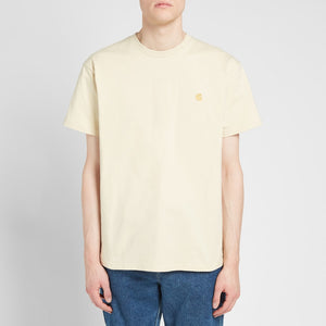 Carhartt WIP Chase Embroidered Tee (Flour & Gold)(Regular Size)