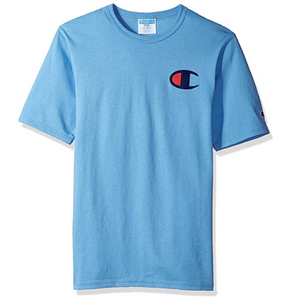 Champion Patriotic C Logo Heritage Tee Swiss Blue Trilogy