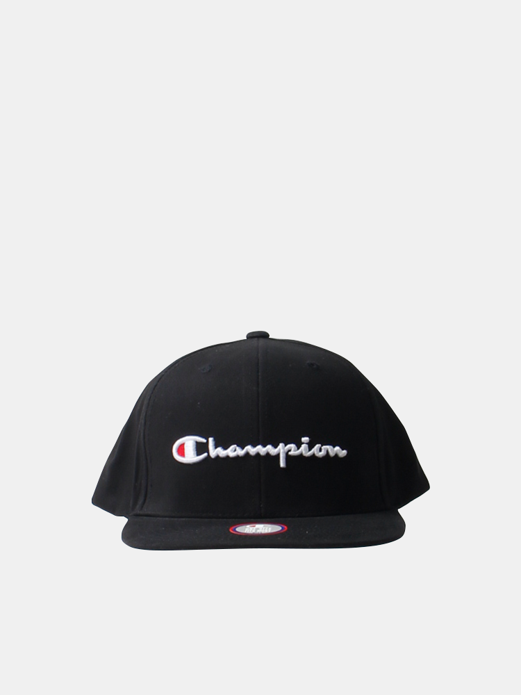 Champion Juniors Script Black Cap