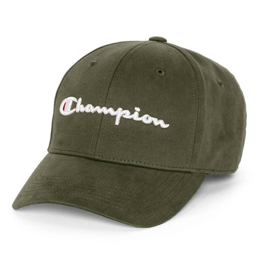Champion Classic Twill Strapback Dad Hat (Hiker Green)(onhand)