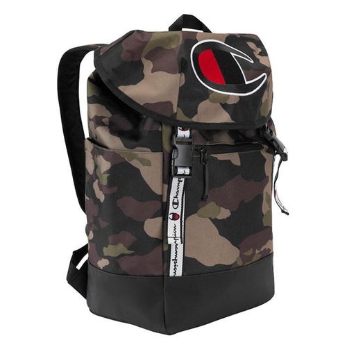 Champion Prime Heather Top Load Backpack (Camo Green)