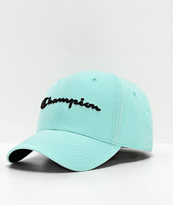 Champion Classic Twill Strapback Dad Hat (Waterfall Green