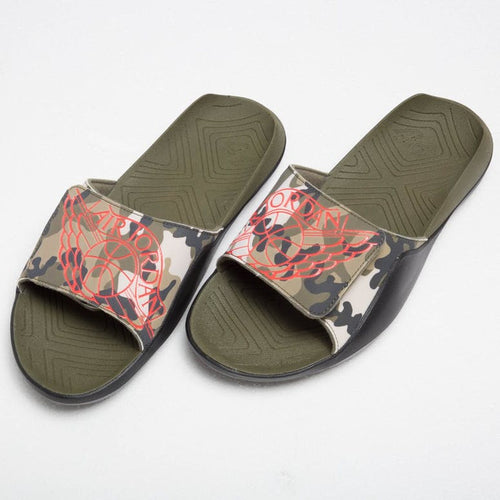 Air Jordan Hydro 7 (Olive Canvass / Infrared 23)(AA2517-300)