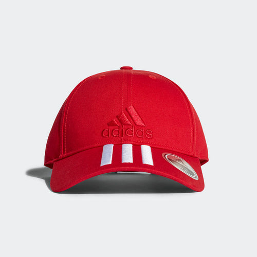 ADIDAS Six-Panel Classic 3-Stripes Cap (Red)