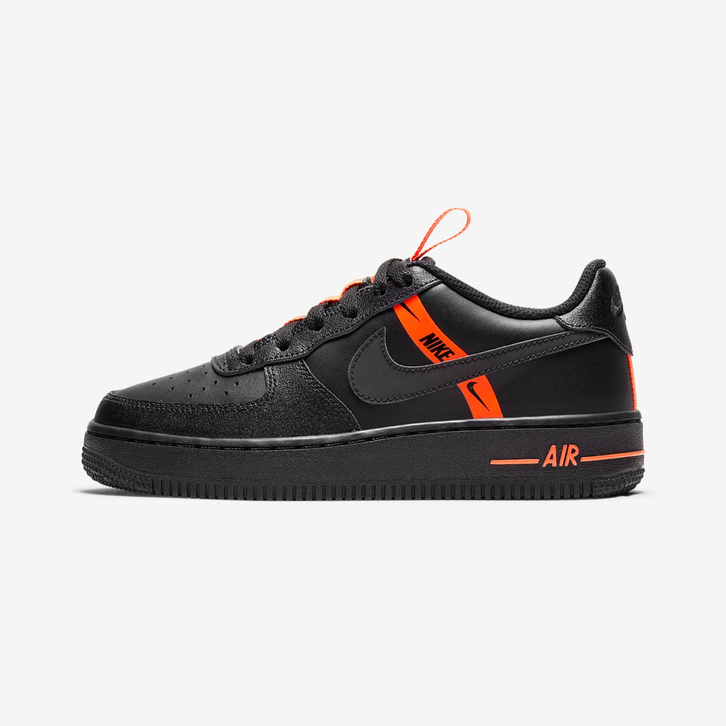 Orange and black clearance nike air force ones