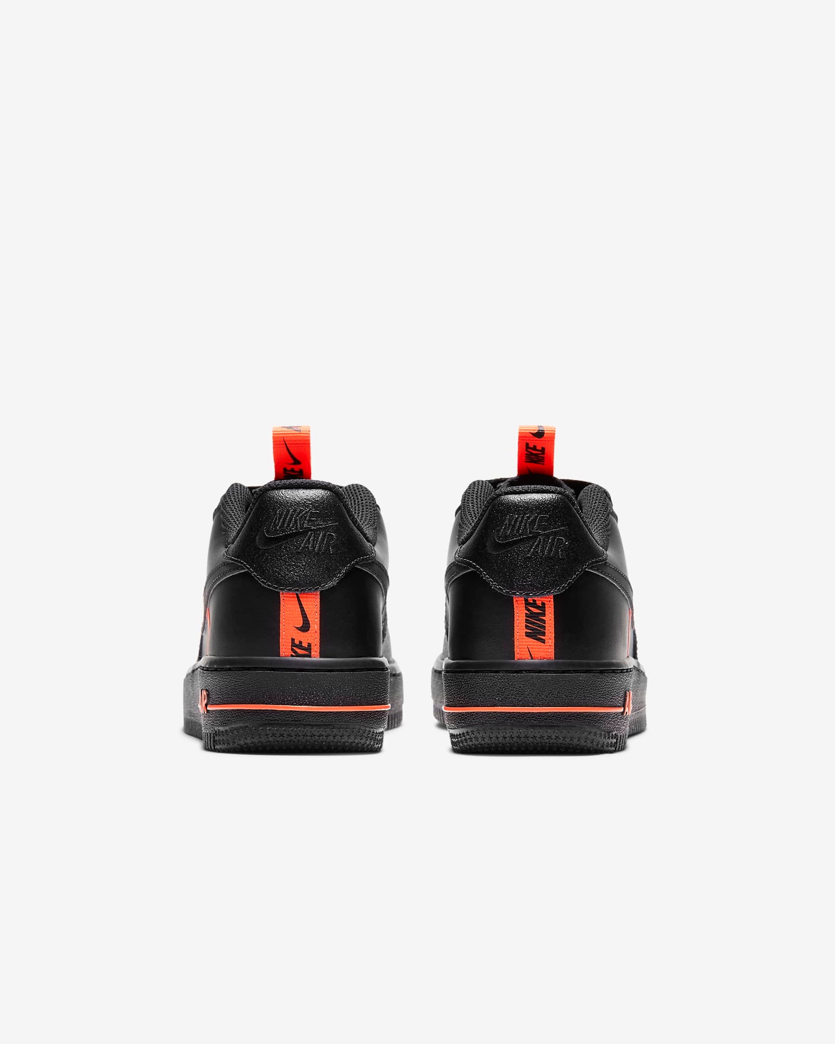 GS Nike Air Force 1 LV8 Reflective Swoosh (Black/Total Orange)(CT468 –  Trilogy Merch PH