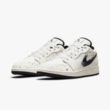 Women's / GS Air Jordan 1 Low SE "Brushstroke" (White/Black/Multicolor)(DH3295-100)