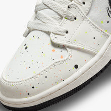 Women's / GS Air Jordan 1 Low SE "Brushstroke" (White/Black/Multicolor)(DH3295-100)