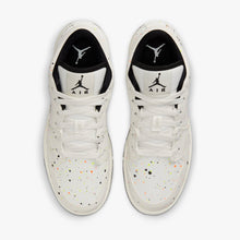 Women's / GS Air Jordan 1 Low SE "Brushstroke" (White/Black/Multicolor)(DH3295-100)