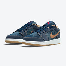 Women's / GS Air Jordan 1 Low SE "Denim" (Midnight Navy/Muslin/University Red)(DM4692-400)