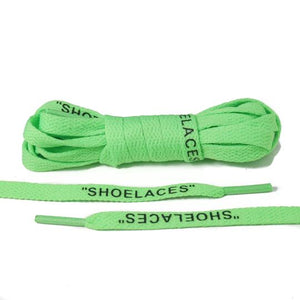 Green "Shoelaces" Print Laces