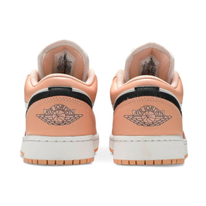 Womens / GS Air Jordan 1 Low "Salmon Pink" (White/Arctic Orange/Black)(553560-800)