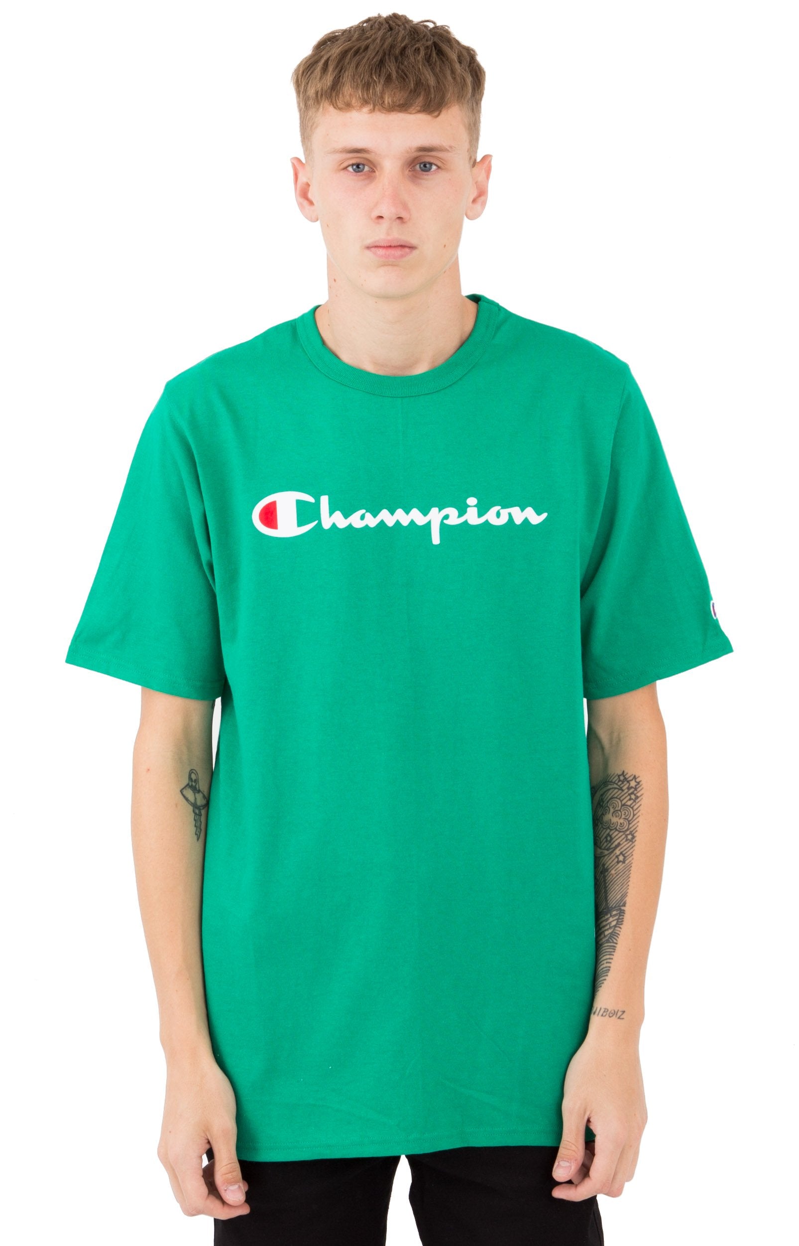 Champion Heritage Script Tee Kelly Green Trilogy Merch PH