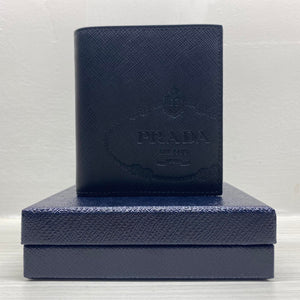 PRADA Saffiano Compact Wallet (Black)(2MO004)