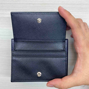 Prada Mercuio Card Holder Saffiano Black