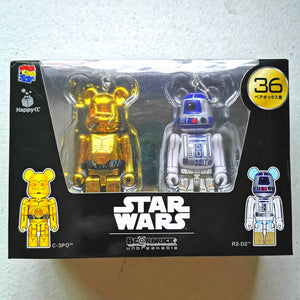 BE@RBRICK x Disney Star Wars 2-PACK no. 36 C-3PO & R2-D2 (100%)