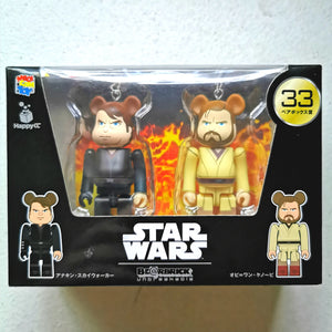 BE@RBRICK x Disney Star Wars 2-PACK no. 33 Anakin Skywalker & Obi-Wan Kenobi (100%)