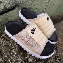 Men's Nike Asuna Embroidered Premium Slides (Desert Sand/White/Black)(CI8800-010)