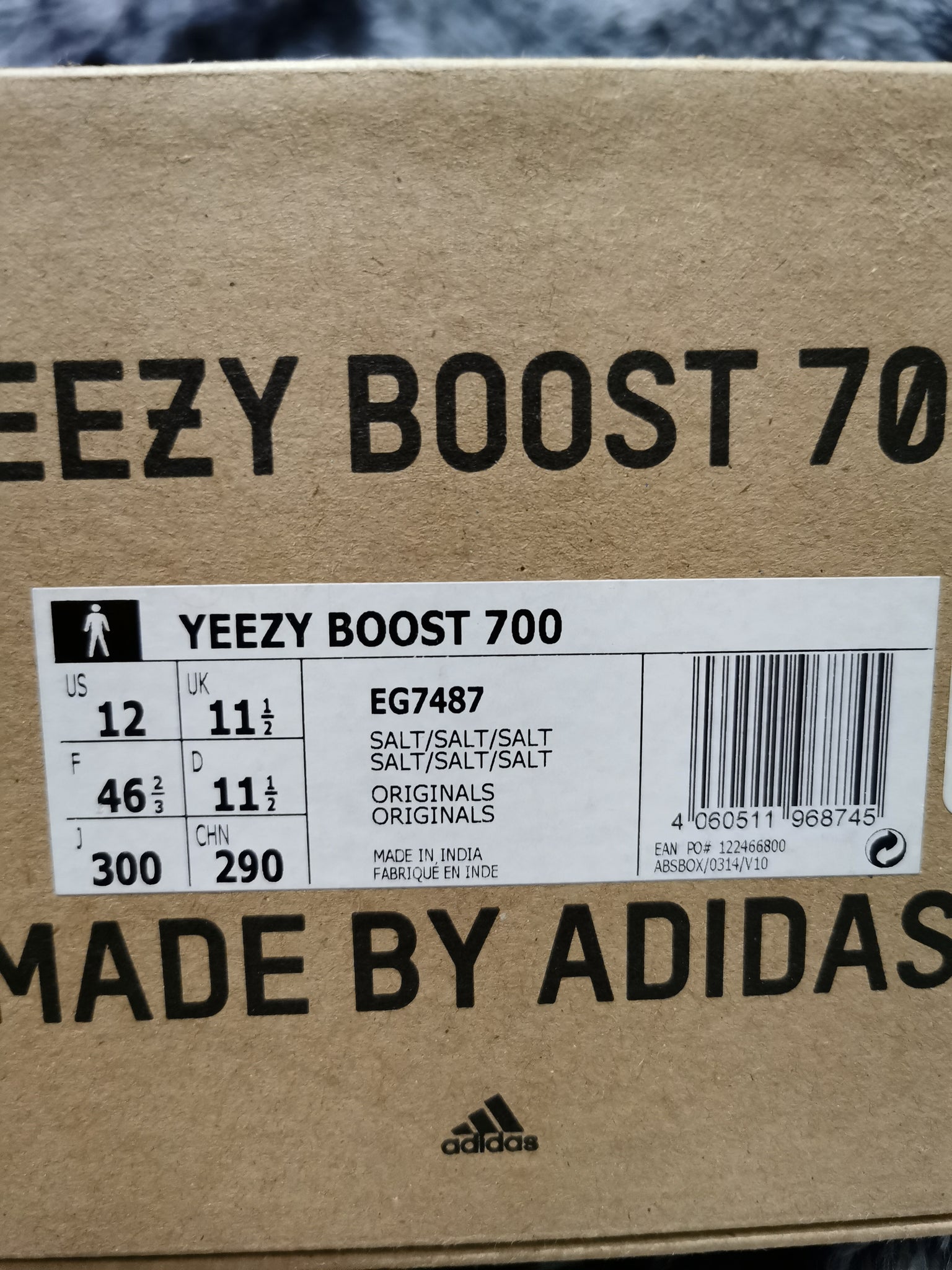 yeezy boost 700 box label Size 10.5 - adidas Yeezy Boost 700 V1 Wave Runner Box Only