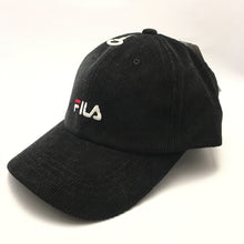 FILA Signature Logo Corduroy Cap (black)