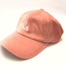 FILA Signature Logo Velvet Cap (Pink)