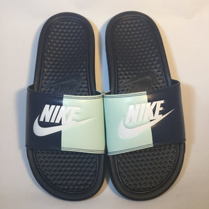 Nike Benassi "Just Do It" Two-tone WMNS (Navy-Igloo)