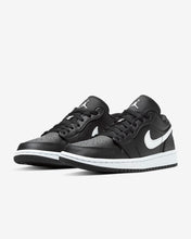 Women's Air Jordan 1 Low "Snakeskin Swoosh" (Black/White)(AO9944-001)