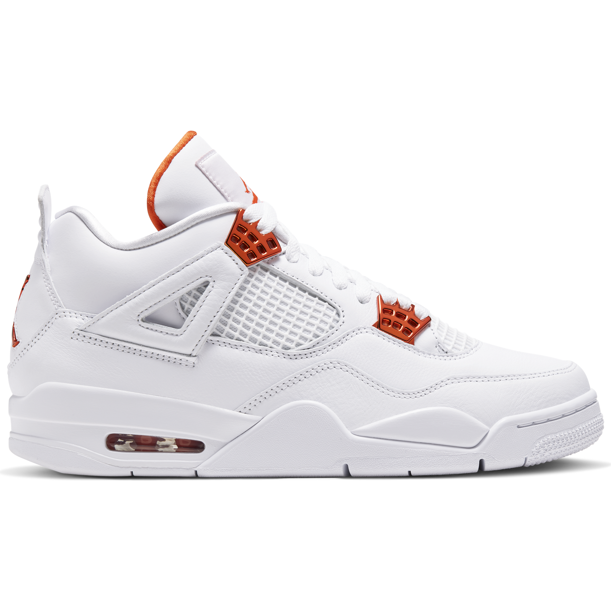 Men s Air Jordan 4 Retro White Metallic Orange CT8527 118 Trilogy Merch PH