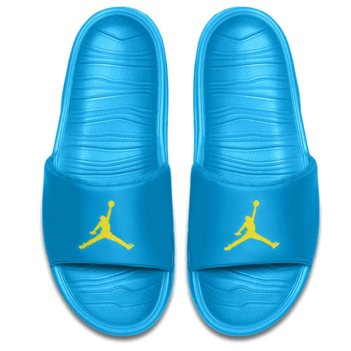 Men's Air Jordan Break Slides (Laser Blue/Opti Yellow)(AR6374-402)