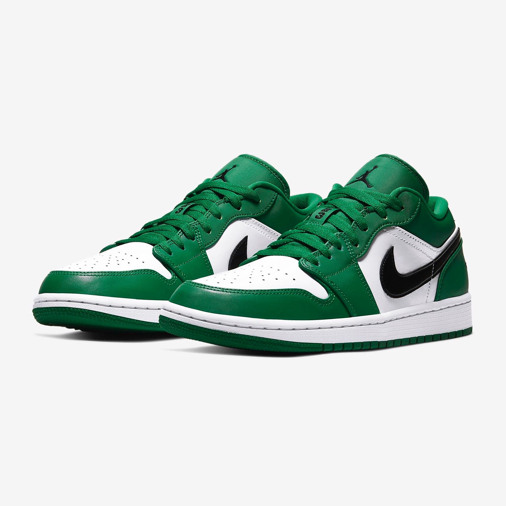 Men's air jordan retro 1 low basketball shoes pine green 2025