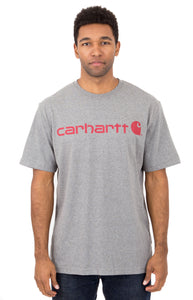 Carhartt K195 Signature Logo T-Shirt (Granite Heather)(Oversized fit)