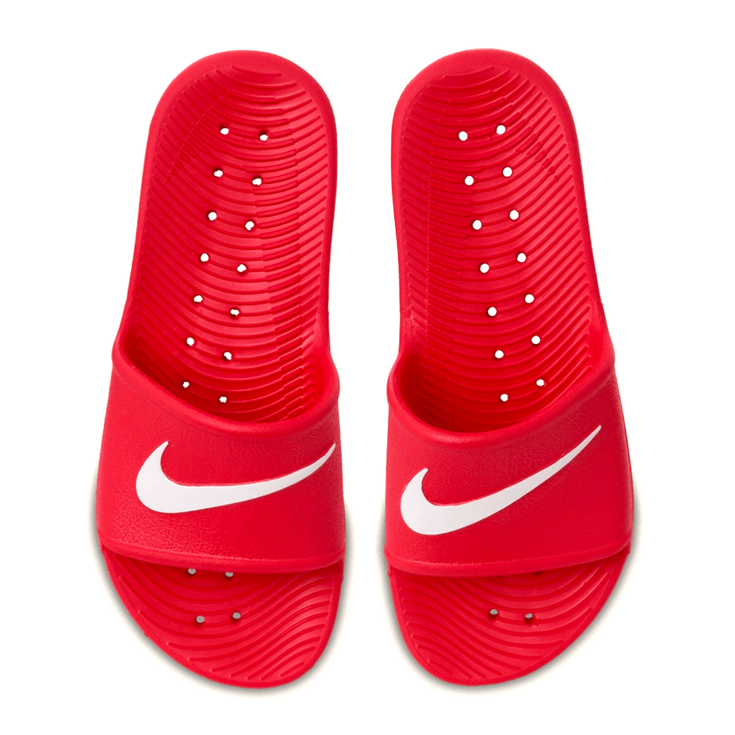 Men's Nike Kawa Shower Slides (Track Red White)(832528-603