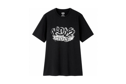 KAWS x Uniqlo Wordmark Tee (Black)