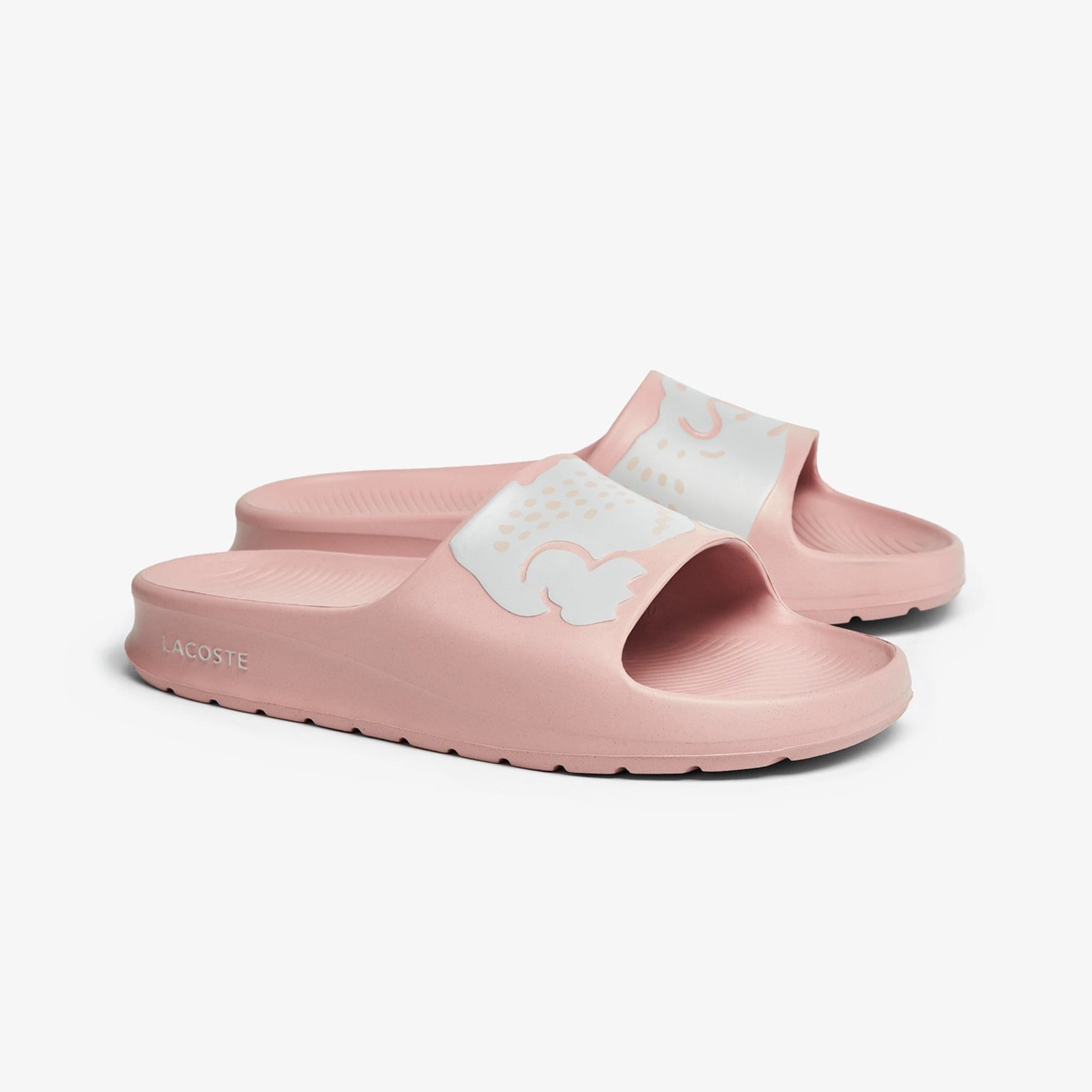 LACOSTE Women's Croco 2.0 All Rubber Slides (Light Pink/White)(7-41CFA –  Trilogy Merch PH