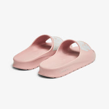 LACOSTE Women's Croco 2.0 All Rubber Slides (Light Pink/White)(7-41CFA0035-208)