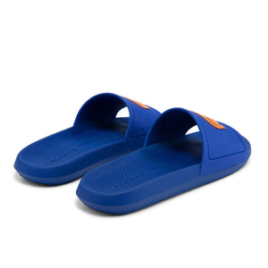 LACOSTE Men's Croco Rubber "Knicks" V1 Slides (Blue/Orange)(7-42CMA0034-BA1)