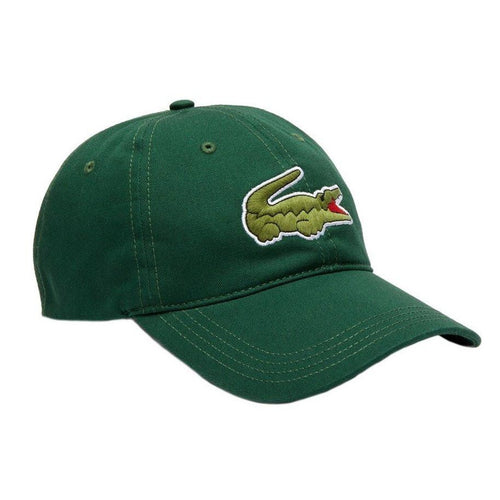 Lacoste Oversized Logo Cotton Strap-back Cap (Green)(RK4711-51-132)
