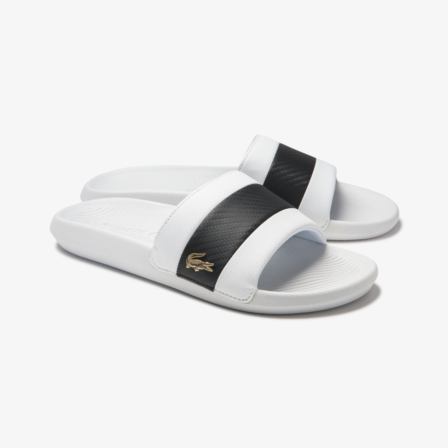 Off-White Men Diagonal Slides Black,White 42 Stripes Technical