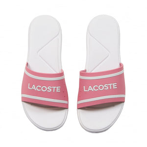 LACOSTE Women's L.30 Rubber Slides (Pink/Off White)(7-38CFA0032PW1)
