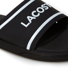 LACOSTE Men's L.30 Rubber Slides (Black/ White)(7-38CMA0033231)