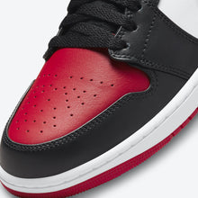 Men's Air Jordan 1 Low "Bred Toe" (Gym Red/Black/White)(553558-612)