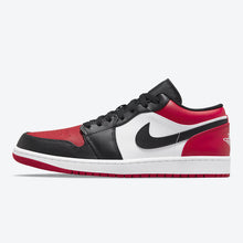 Men's Air Jordan 1 Low "Bred Toe" (Gym Red/Black/White)(553558-612)