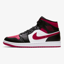 Men's Air Jordan 1 Mid "Bred Toe" (Black/White/Noble Red)(554724-066)