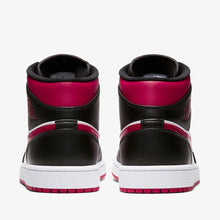 Men's Air Jordan 1 Mid "Bred Toe" (Black/White/Noble Red)(554724-066)