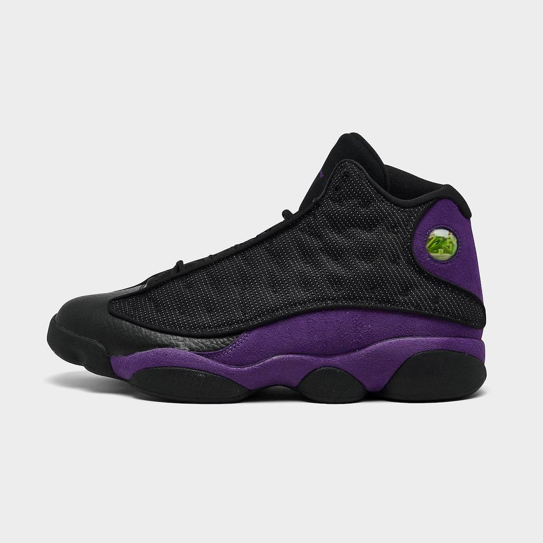 purple and white jordans 13